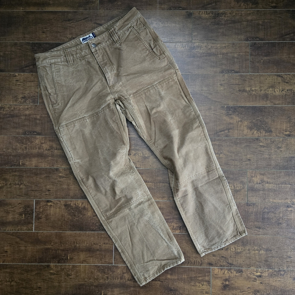 Edgevale Stretch Cast Iron Utility Pants Cordura Tan Size 34